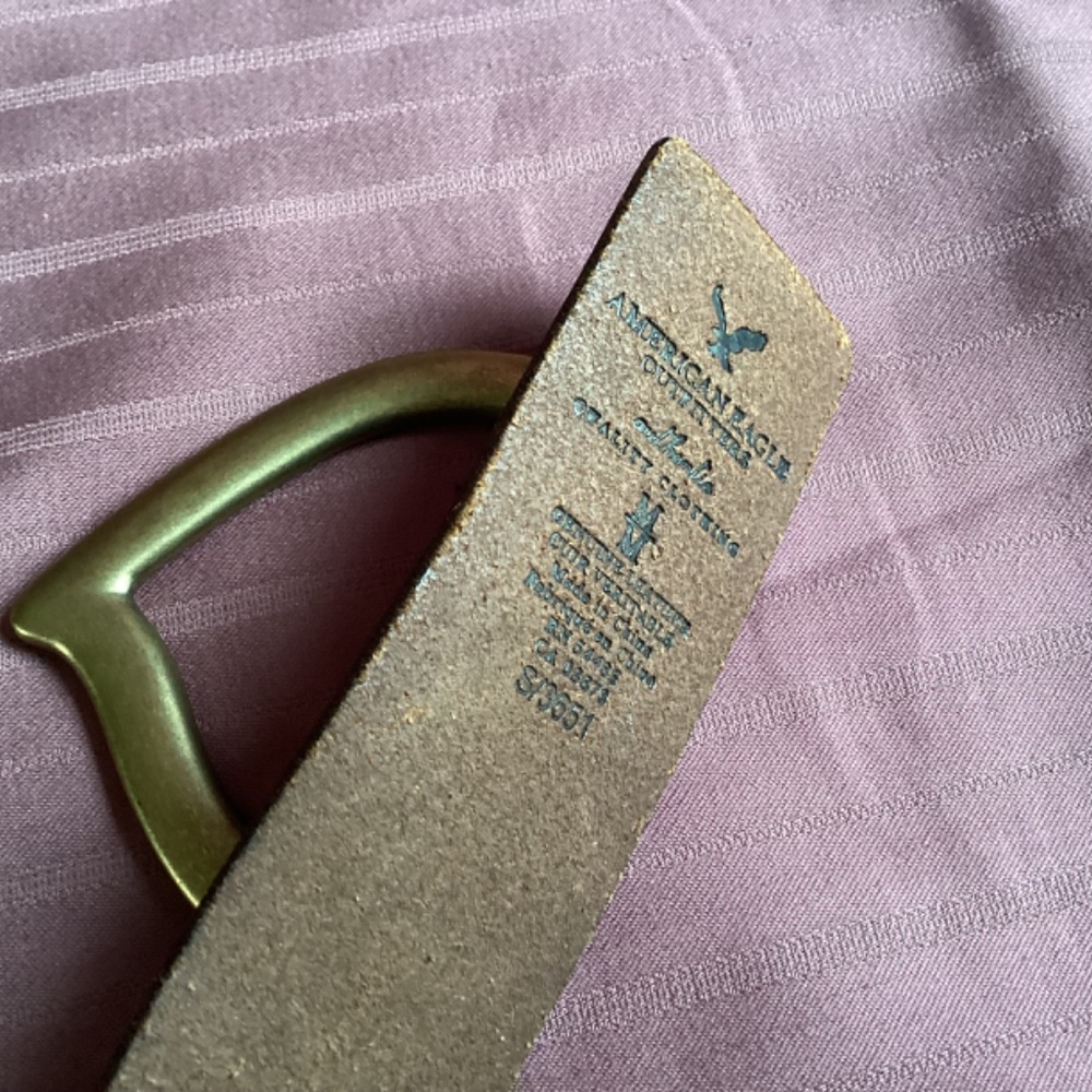 American Eagle Outfitters Brown Leather Heart Belt - Picture 5 of 9